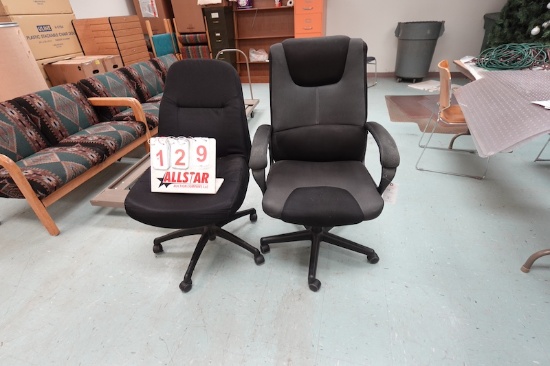 2 Executive Black Office Chairs
