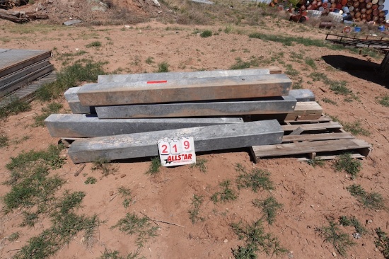 1 Lot Of 6x7.5x78" Galvanized Square Tubing
