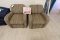 Flexsteel Striped Chair W/ Ottoman  (2)