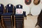 Blue Pattern Crown Back Banquet Chair (8)