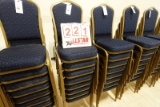 Blue Pattern Crown Back Banquet Chair (8)