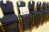 Blue Pattern Crown Back Banquet Chair (8)