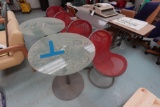Round Ice Cream Table (2) & 4 Chairs