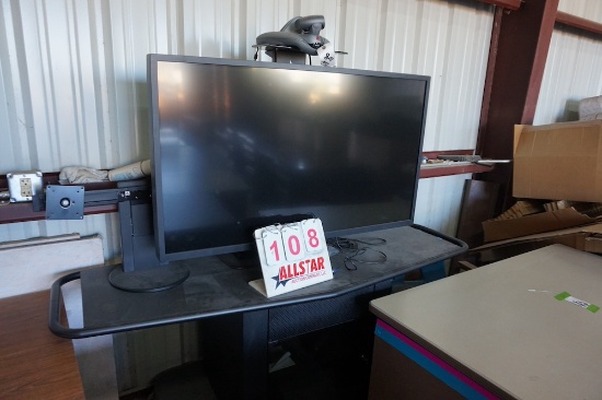 Samsung 53in Flat Screen/Cart