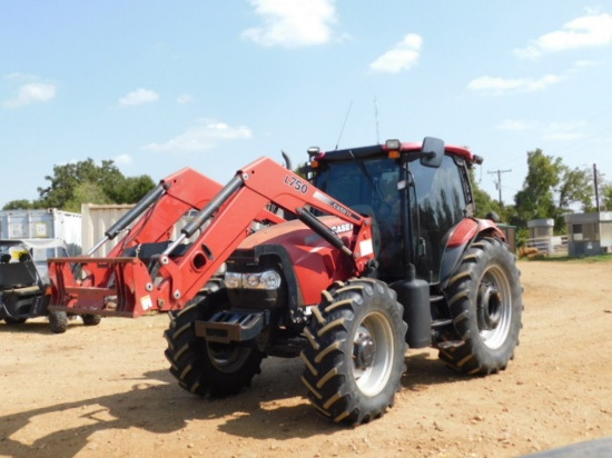 2010 CASE-IH MAXXUM 125 CAB/ AC TRACTOR 4 X 4