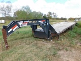 *NOT SOLD*Maxey Gooseneck Trailer 32ft-27ft w/5ft Dove tandem dual