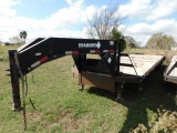 *SOLD*Diamond Gooseneck Trailer 32ft-27ft w/5ft Dove tandem dual