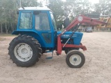 *NOT SOLD*Ford 5600 Diesel Tractor W/Loader, Hayforks, and Bucket PICK UP IN HOCKLEY