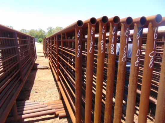 *SOLD*QTY 8 24FT HEAVY DUTY CATTLE PANELS NO GATE