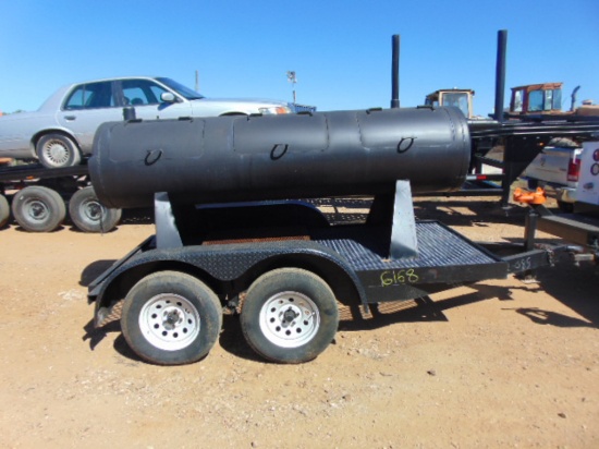 *NOT SOLD*10' BBQ PIT ON TRAILER