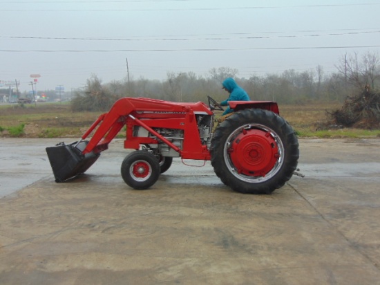 *SOLD* MASSEY FERGUSON 165 DIESEL LOADER TRACTOR