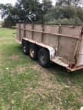 *NOT SOLD*3 AXLE BP TRAILER WITH SIDES