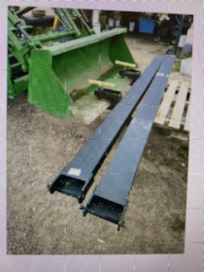 NOT SOLD LOADER EXTENTION FORKS RATICAL 6600 LB RATING