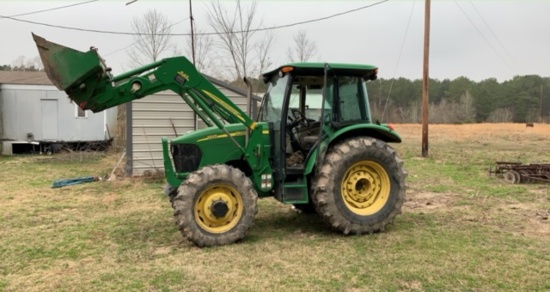 *NOT SOLD* JOHN DEERE 5525  4X4 DIESEL FARM TRACTOR w/ LOADER V