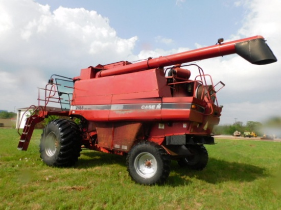 *NOT SOLD* CASE III 2188 COMBINE WITH BEAN AND CORN HEADER