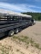 NOT SOLD 7x28 CANVAS TOP STOCK TRAILER WITH TITLE