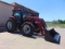 SOLD CASE MAGNUM 115  4 X 4 TRACTOR CAB/ COLD AC w/ 750 IHC LOADER