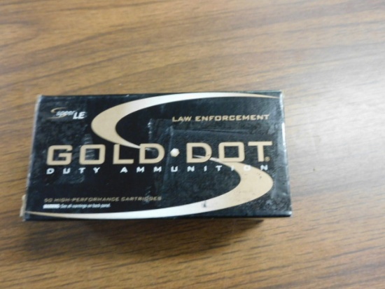 SOLD SPEER GOLD DOT HOLLOWPOINT 357 SIG 125 GRAIN GDGP 100 ROUNDS IN LOT