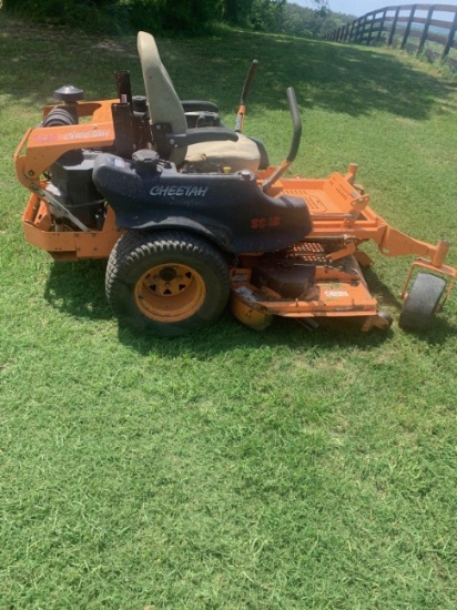 NOT SOLD SCAG CHEATAH 61IN HIGH VELOCITY 0-TURN MOWER