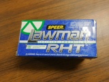 SOLD SPEER LAWMEN RHT 357 SIG FRINGIBLE CF AMMO