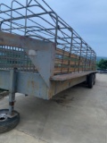 *NOT SOLD*24FT BOWTOP STOCK TRAILER