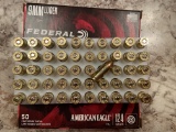 *NOT SOLD*FEDERAL AMERICAN EAGLE 9MM AMMO 124 GRAIN 1 BOX PER LOT