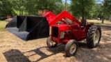 SOLD 454 INTERNATIONAL DIESEL TRACTOR WITH LOADER DRIVES GOOD