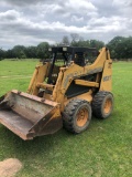 NOT SOLD 2002 CASE SKIDSTEER LOADER WITH CUTTING EDGE BUCKET (GRAPPLE IN PICS NOT INCLUDED)