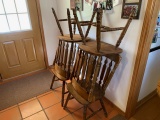 NOT SOLD 6 ANTIQUE CHAIRS