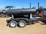 NOT SOLD 10' BBQ PIT ON TRAILER