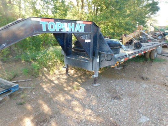 *NOT SOLD* 32FT TOP HAT TRAILER WITH TIRES ON RIMS 750-16