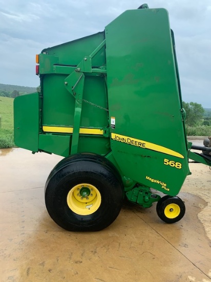 *NOT SOLD* JOHN DEERE 568 MEGA WIDE BAILER