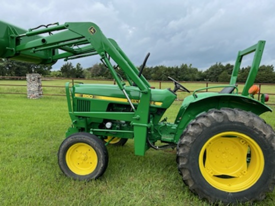 *NOT SOLD* 850 JOHN DEERE DIESEL TRACTOR WITH LOADER