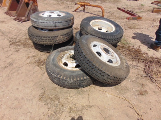 *SOLD*  7    9.00-200 TIRES AND RIMS