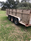 *NOT SOLD*3 AXLE BP TRAILER WITH SIDES