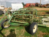 *NOT SOLD*JOHN DEERE TWIN RAKES & DOLLY