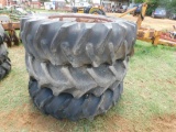 *SOLD* (3) 18.4 X 38 TRACTOR TIRES  REAR