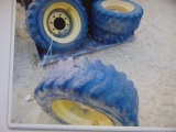 *NOT SOLD*4 SKID STEER TIRES AND WHEELS