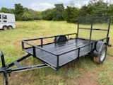 *SOLD* New utility trailer with heavy duty tailgate ramp ,title.