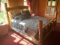 *NOT SOLD* full/queen cedar bed with mattresses