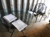 *NOT SOLD*GLASS TOP TABLE