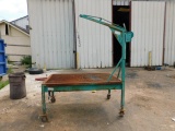 *SOLD* PARTS WASHER WITH LIFT BOOM AND DRAIN