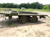 *NOT SOLD*MILITARY FLATBED TRAILER PINICLE HITCH