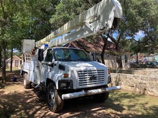 *NOT SOLD* 2007 C-8500 CHEVY TRUCK WITH 55FT BUCKET LIFT
