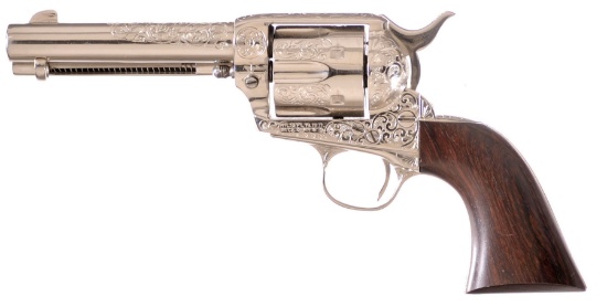 Engraved Colt Single Action Army Revolver