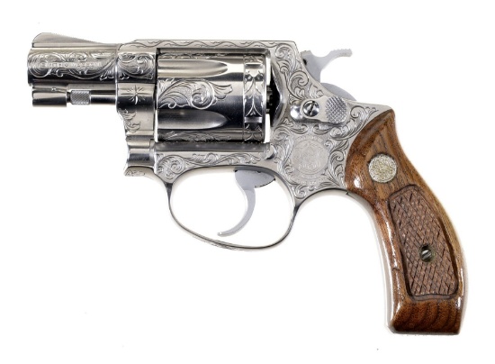 Engraved Smith & Wesson Model 60 Double Action Revolver