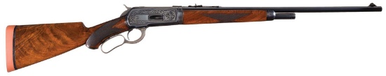 Etched Winchester Model 1886 Deluxe Style Takedown Rifle