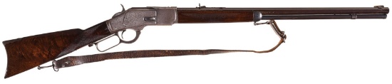 Engraved Winchester Model 1873 Lever Action Rifle