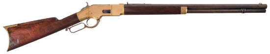 Winchester Model 1866 Lever Action Rifle with Inscription