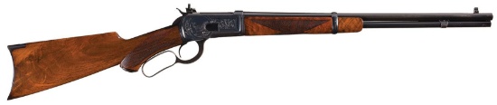 Factory Engraved Winchester Model 92 Deluxe Carbine